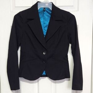 Black on Black Strip Blazer